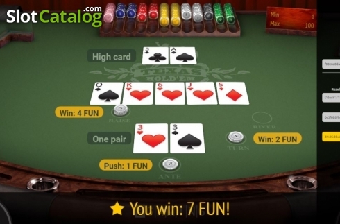 Οθόνη7. Texas Hold'em (BGaming) Κουλοχέρης