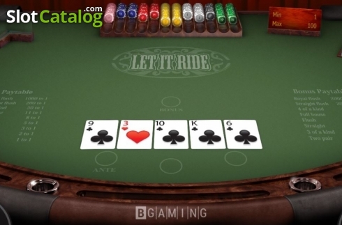 Οθόνη5. Let it Ride (BGaming) Κουλοχέρης