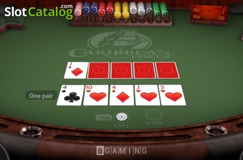 Οθόνη4. Caribbean Poker (BGaming) Κουλοχέρης