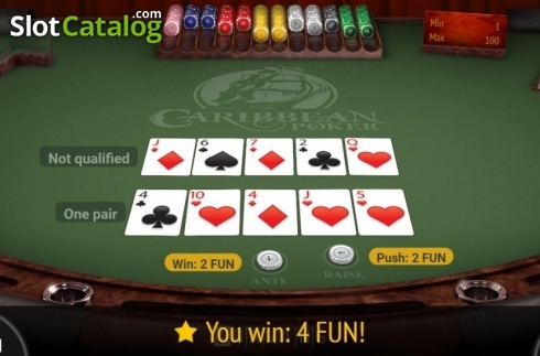 Οθόνη5. Caribbean Poker (BGaming) Κουλοχέρης