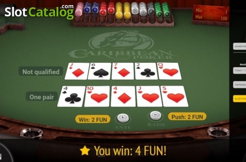 Οθόνη6. Caribbean Poker (BGaming) Κουλοχέρης