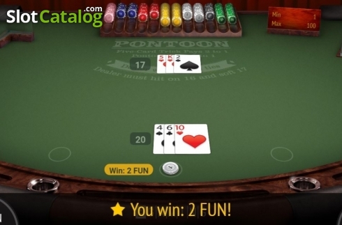 Οθόνη5. Pontoon (BGaming) Κουλοχέρης