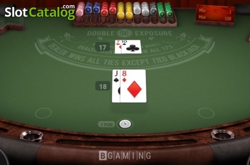 Οθόνη4. Double Exposure BlackJack (BGaming) Κουλοχέρης 