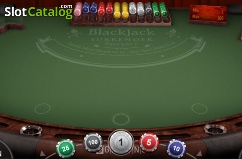 Οθόνη2. Blackjack Surrender (BGaming) Κουλοχέρης