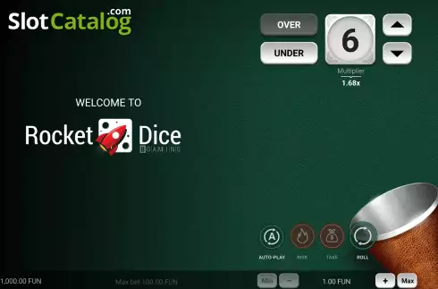 Οθόνη2. Rocket Dice Κουλοχέρης