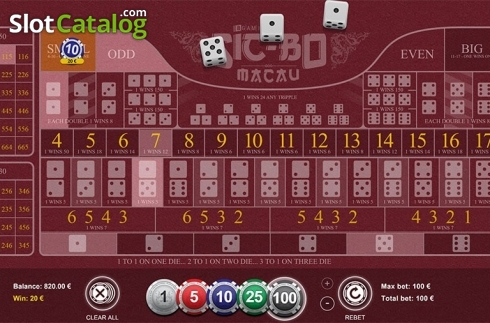 Οθόνη2. Sic Bo Macau Κουλοχέρης