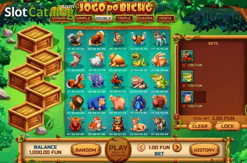 Οθόνη3. Jogo do Bicho (BGAMING) Κουλοχέρης 