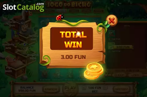Οθόνη5. Jogo do Bicho (BGAMING) Κουλοχέρης 