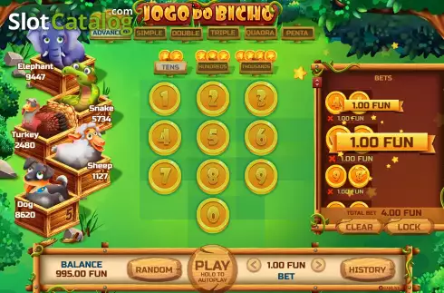 Οθόνη7. Jogo do Bicho (BGAMING) Κουλοχέρης 