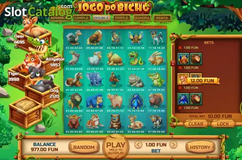 Οθόνη9. Jogo do Bicho (BGAMING) Κουλοχέρης 