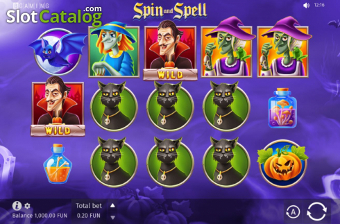 Οθόνη3. Spin and Spell Κουλοχέρης