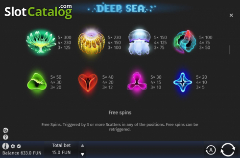 Οθόνη9. Deep Sea (BGAMING) Κουλοχέρης