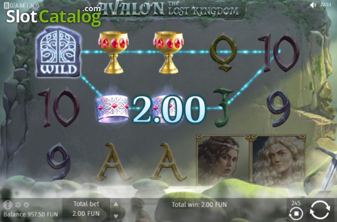Οθόνη5. Avalon The Lost Kingdom Κουλοχέρης 