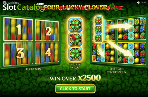 Οθόνη2. Four Lucky Clover Κουλοχέρης