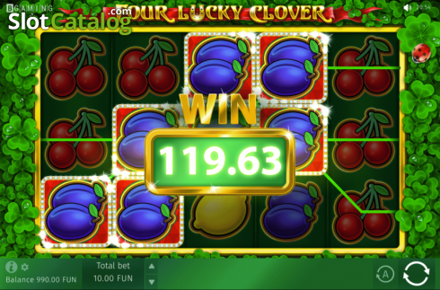Οθόνη4. Four Lucky Clover Κουλοχέρης