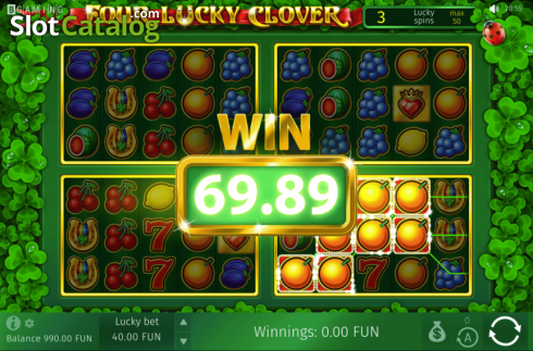 Οθόνη6. Four Lucky Clover Κουλοχέρης