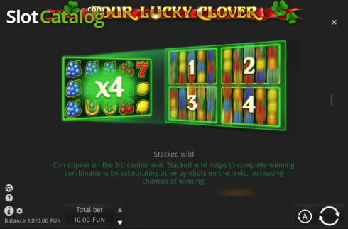 Οθόνη9. Four Lucky Clover Κουλοχέρης