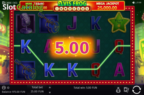 Οθόνη3. Elvis Frog in Vegas Κουλοχέρης