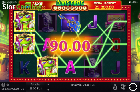 Οθόνη4. Elvis Frog in Vegas Κουλοχέρης