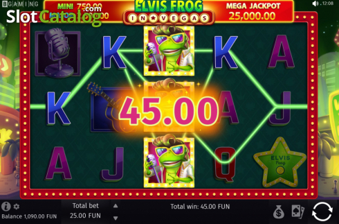 Οθόνη6. Elvis Frog in Vegas Κουλοχέρης