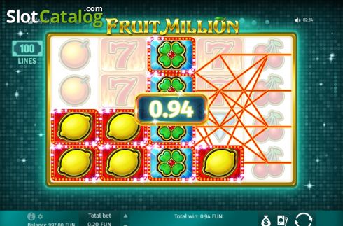 Οθόνη4. Fruit Million Κουλοχέρης