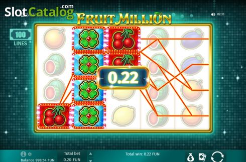 Οθόνη5. Fruit Million Κουλοχέρης
