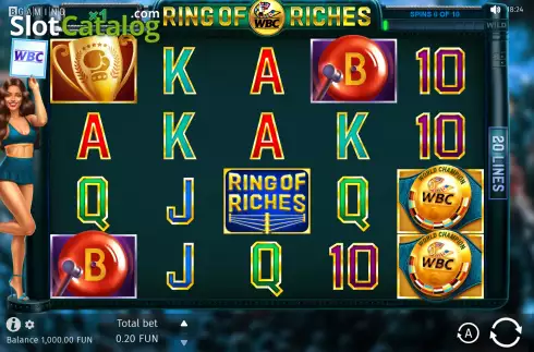 Οθόνη2. WBC Ring Of Riches Κουλοχέρης 