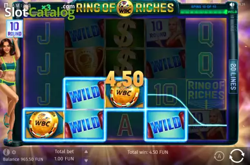 Οθόνη9. WBC Ring Of Riches Κουλοχέρης 