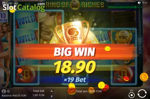 Οθόνη4. WBC Ring Of Riches Κουλοχέρης 