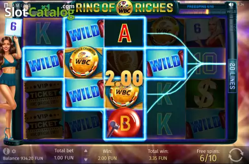 Οθόνη6. WBC Ring Of Riches Κουλοχέρης 
