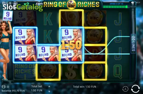 Οθόνη3. WBC Ring Of Riches Κουλοχέρης 