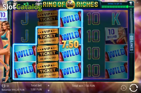 Οθόνη7. WBC Ring Of Riches Κουλοχέρης 