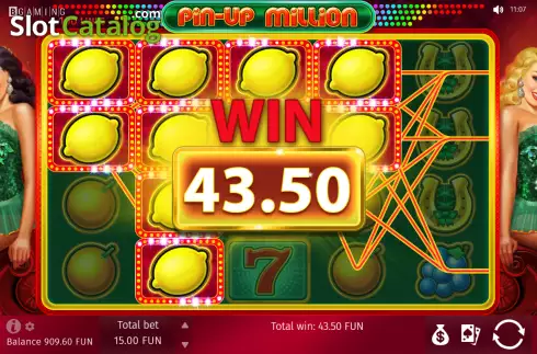 Οθόνη4. Pin-Up Million Κουλοχέρης