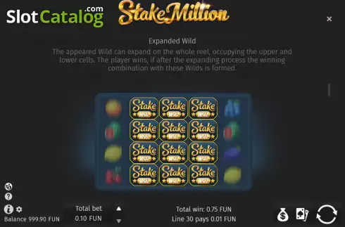 Οθόνη6. Stake Million Κουλοχέρης