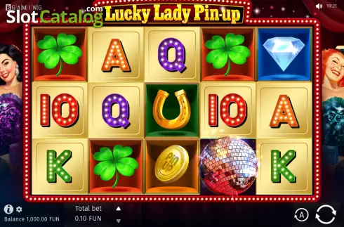 Οθόνη2. Lucky Lady Pin-Up Κουλοχέρης