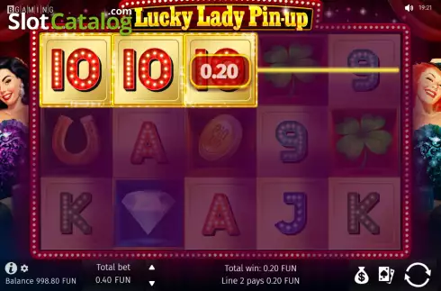 Οθόνη3. Lucky Lady Pin-Up Κουλοχέρης