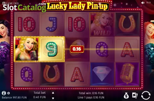 Οθόνη4. Lucky Lady Pin-Up Κουλοχέρης