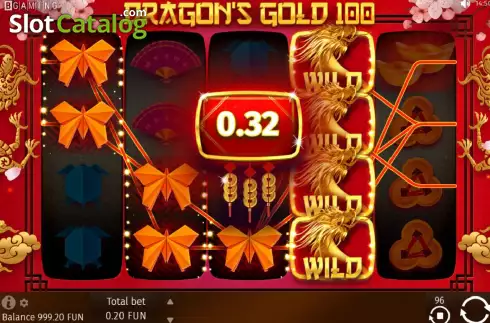 Οθόνη4. Dragon's Gold 100 Κουλοχέρης