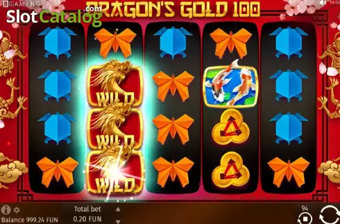 Οθόνη5. Dragon's Gold 100 Κουλοχέρης