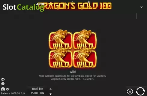 Οθόνη9. Dragon's Gold 100 Κουλοχέρης