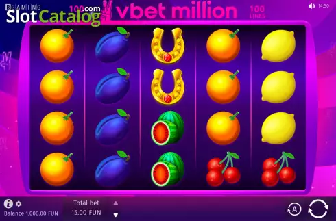 Οθόνη2. Vbet Million Κουλοχέρης