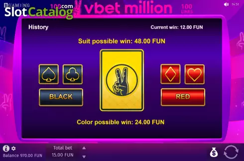 Οθόνη5. Vbet Million Κουλοχέρης