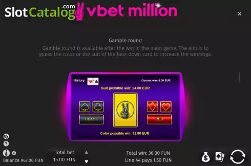 Οθόνη6. Vbet Million Κουλοχέρης