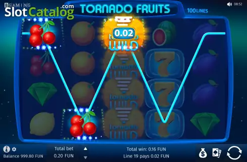 Οθόνη4. Tornado Fruits Κουλοχέρης