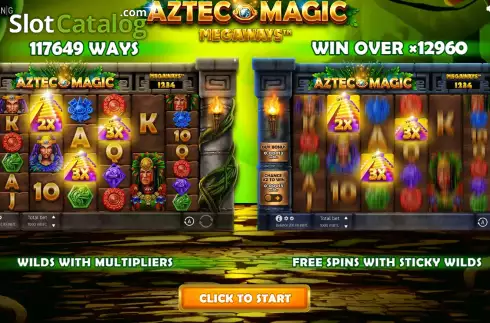 Οθόνη2. Aztec Magic Megaways Κουλοχέρης