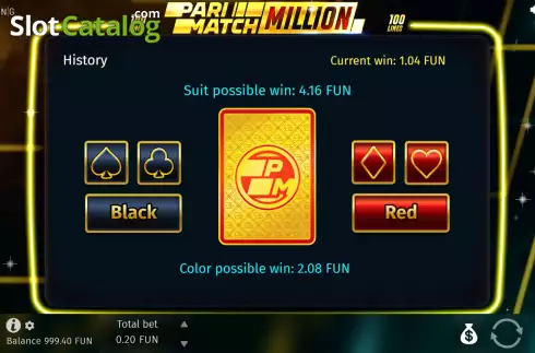 Οθόνη6. Parimatch Million Κουλοχέρης 