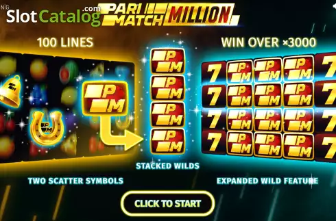 Οθόνη2. Parimatch Million Κουλοχέρης 
