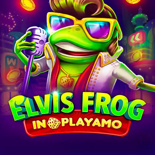Elvis Frog In PlayAmo Λογότυπο