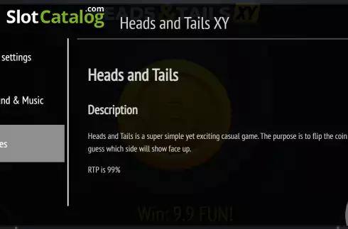 Οθόνη7. Heads and Tails XY Κουλοχέρης