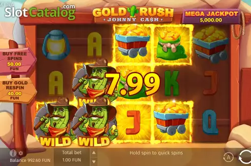 Οθόνη5. Gold Rush With Johnny Cash Κουλοχέρης 